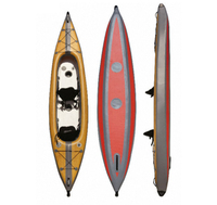 Haute qualité bas prix nouveau Style vente chaude poids léger personnalisé Portable plié deux personnes PVC Kayak de pêche
