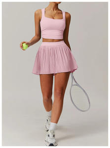 Conjunto de Falda Plisada de 2 Piezas para Tenis, OEM/ODM, con Shorts Integrados, Estilo Deportivo para Pickleball y Pádel - Product Image 2