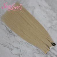 Extensions de cheveux naturels Remy à double trame européenne, extensions de cheveux à bandes adhésives