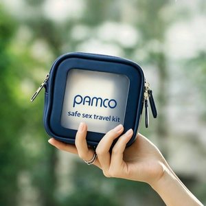 Bolsa de cosméticos cuadrada de 4 pulgadas, impermeable, con cremallera, de PU, con ventana transparente esmerilada, bolsa de dentista, bolsa de almacenamiento pequeña y portátil, con logo. - Product Image 4