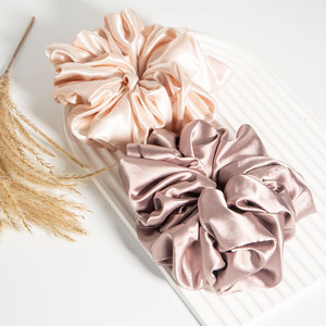 Scrunchies Satin Large <b>Hair</b> Tie <b>Red</b> Dark Green Daily Use Elastic <b>Band</b> Women's <b>Hair</b> Styling Accessories - Product Image 3