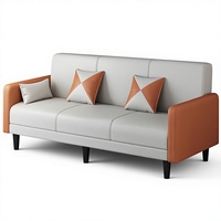 Sofá Cama de Tela Moderno y Minimalista de Estilo Nórdico, Plegable, de Doble Uso, de 2 Plazas, Relleno de Esponja, para Apartamentos Pequeños, Sala de Estar, Dormitorio