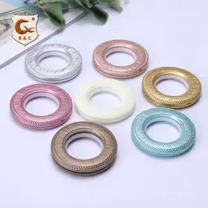 Manufacturers Easy-to-Use Window Curtain Rod Accessory PP Plastic Eyelet Curtain Ring