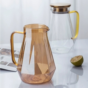 <span class=keywords><strong>Carafe</strong></span> à eau en verre borosilicate de 1,5 L (50 oz) avec couvercle filtrant en acier inoxydable et ensemble de 4 tasses, résistante à la chaleur, pour jus et eau - Product Image 5