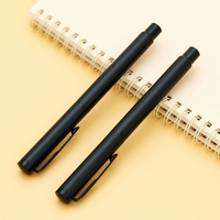 Stylos à bille pour le bureau, design simple, élégant, noir mat, stylo signature avec logo personnalisé