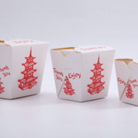Boîtes à nouilles jetables en carton blanc biodégradable (8oz 16oz 26oz 32oz) pour la restauration et les services de traiteur