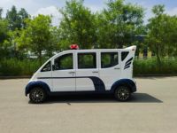 Carro de Patrulla Eléctrico de Grado Industrial, Vehículo de Seguridad de 7 Plazas con Barra de Luces de Emergencia para Campus, Comunidades Comerciales, OEM