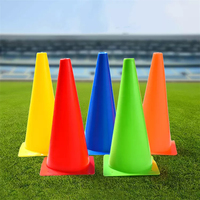 Kingace Sports Entraînement de vitesse Football Agilité Cône Coloré En Plastique Marqueur Cônes Flexible PVC Matériel Souple PE Équipement