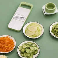 Keukenhandleiding Roestvrijstalen Groentesnijder Shredder Snijder Aardappelversnipperaars Knoflook Wortelrasp Fruit Groentegereedschap