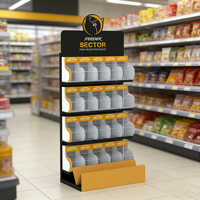 Support de présentation de noix en métal et acrylique de qualité supérieure avec boîte de rangement transparente