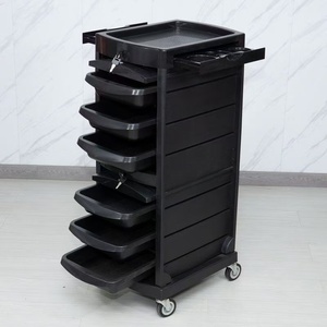 Matériel de salon de manucure, chariot de rangement mobile pour salon de beauté avec clé - Product Image 6