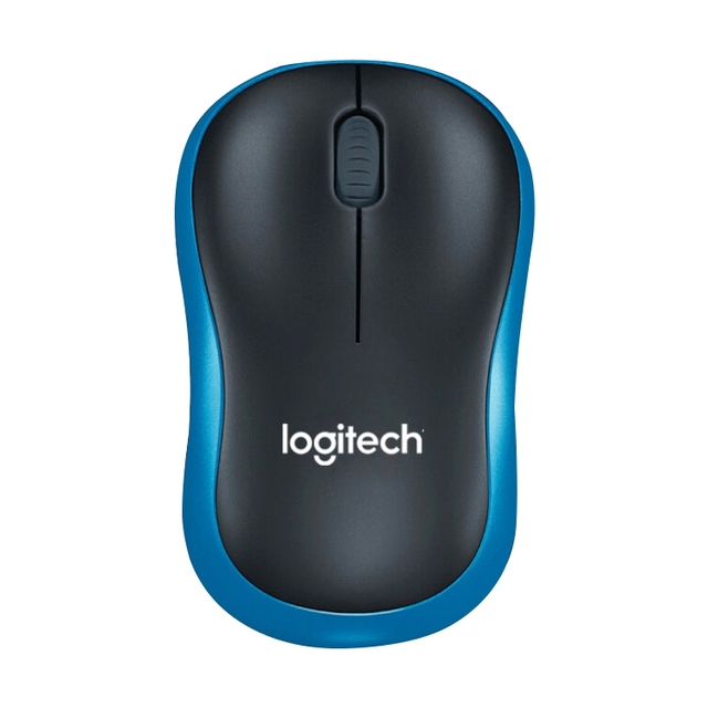 Hot Sale for Logitech M186 Wireless Mouse 1000dpi Ergonomic Design for Right-handed Users Nano Receiver 2.4GHz for PC Office Lap