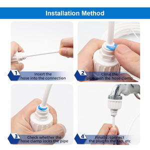 Универсальный Соединительный Набор 15 м 20 м впускной трубы для воды 1/4 дюймов до 3/8 дюймов соединитель для шланга для холодильника с резаком для шланга - Product Image 3