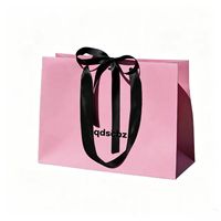 Sac de shopping en papier d'art imperméable avec logo imprimé personnalisé, sac cadeau de luxe pour parfum, emballage pour vêtements