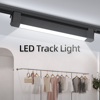 Iluminación Comercial Moderna para Interiores, Riel de Luz Ajustable, Riel de Luz LED COB, Riel de Luz Lineal LED/Foco LED/Luces de Riel