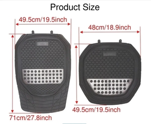 <span class=keywords><strong>Tappetini</strong></span> <span class=keywords><strong>Auto</strong></span> Universali <span class=keywords><strong>in</strong></span> <span class=keywords><strong>Gomma</strong></span> Pressata di Lusso Personalizzati, Set da 4 Pezzi - Product Image 4