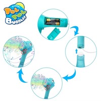 Machine à bulles automatique Pterodactyl avec lumières clignotantes et sons réalistes pour filles de 2 à 14 ans TOLTOLBUBBLES