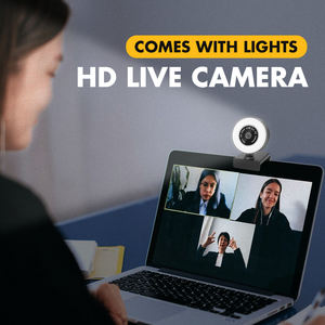 Streaming cámara <span class=keywords><strong>Web</strong></span> 1080P 2K Autofocus cámara <span class=keywords><strong>Web</strong></span> HD construido en anillo ajustable Luz de <span class=keywords><strong>Google</strong></span> para <span class=keywords><strong>Google</strong></span> conocer facebook - Product Image 4