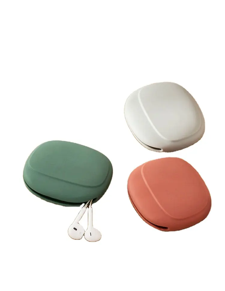 Small Order Portable Soft Waterproof Earphone Storage Protective Silicone Cases
