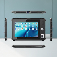 Tablette robuste certifiée RoHS avec lecteur d'empreintes digitales pour Android 8 pouces, 6 Go de RAM, lecteur de carte 128 Go, SIM, sécurité électorale