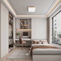Modernes Tatami-Bett mit Integriertem Schrank-Design für Kinderzimmer, Massivholz Multifunktionaler Schreibtisch-Bett mit Großem Stauraum für Hotels