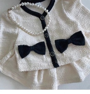 Ensemble de vêtements en coton pour bébé fille de style coréen, 2 pièces, avec jupe et manches longues, respirant, élégant, pour nouveau-né - Product Image 4