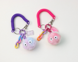 Original Keychain Decorative Pendant Gradient Doll Phone Cord Keychain Lanyard Car Ins Earphone Plastic keychain