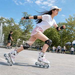 Patins à roulettes en ligne personnalisés, chaussures de patinage de course, 4 roues, patins à roulettes de vitesse professionnels, patins à roulettes de vitesse pour adultes - Product Image 2
