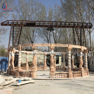 Estatua de mármol de paisaje grande para exteriores, Gazebo de columna - Product Image 6