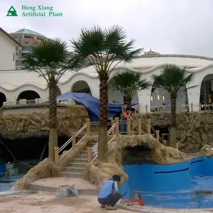 10 pi 3m 4m Usine Offre Spéciale grand extérieur artificiel en plastique washington palmiers