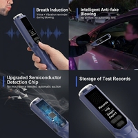 Alcoholímetro Profesional con Sensor Semiconductor y Batería de Litio para Conductores de Automóviles, con Tiempo de Respuesta de 3s, Gran Venta