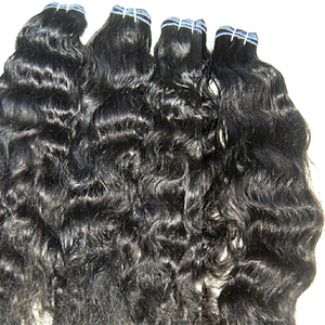 ผู้ผลิตจากโรงงานจำหน่ายผมแท้แบบอินเดีย Remy Curly Human Hair Weft & Temple Weaving Machine Double Weft น้ำหนัก 100 กรัม - Product Image 1