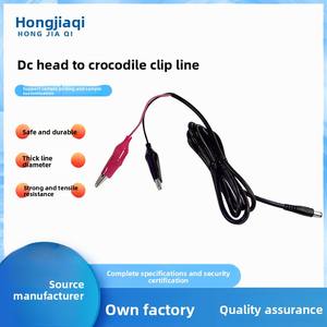 Câble de test de <span class=keywords><strong>circuit</strong></span> avec connecteur mâle DC et pince crocodile, 12-24V, PVC + Cuivre pur, 1,5M, borne positive et négative pour charge - Product Image 2