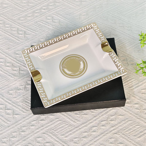 Cenicero Rectangular Conveniente, Cenicero Grande para Banquetes Familiares, Cenicero de Cerámica para Oficina y Restaurante - Product Image 2