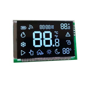 Fabricante de pantallas <span class=keywords><strong>LCD</strong></span> monocromáticas Color TN personalizado Negro VA HTN STN FSTN Módulo de pantalla <span class=keywords><strong>LCD</strong></span> COG LCM de <span class=keywords><strong>7</strong></span> segmentos para termostato - Product Image 3