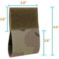 Pochette de garrot tactique KRYDEX pochette médicale élastique crochet et boucle support de garrot tactique camouflage
