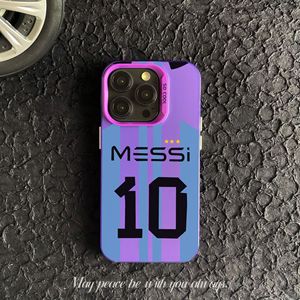Coque Motif Maillot Messi Numéro 10 pour iPhone 11 12 13 14 15 16 17 Pro Max, Étui de Télé<span class=keywords><strong>phone</strong></span> <span class=keywords><strong>Designer</strong></span> Inspiré par la Superstar du Football - Product Image 5