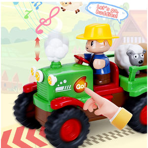 FiveStar fabbrica nuovo arrivo divertimento per bambini giocattolo di plastica Farmer camion rimorchio con suono animale trattore giocattolo altri veicoli giocattolo - Product Image 3