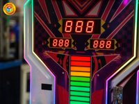 Machine de jeu de boxe à monnayeur à vendre – Testeur de force de frappe et de coup de pied avec affichage LED et paiement intégré
