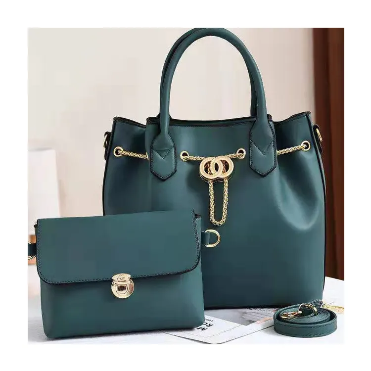 free shipping set of ladies bags large capacity pu leather ladies bags for woman purse and handbag set