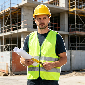 Gilet réfléchissant best-seller en polyester, vêtement de travail haute visibilité pour la sécurité publique sur les chantiers de construction - Product Image 1
