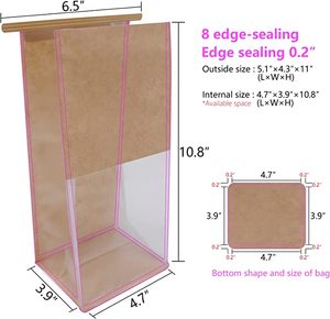 Túi Đóng Gói Thực Phẩm Bánh Ngọt Và Bánh Mì Đông Lạnh Có Cửa Sổ Trong Suốt Bán Chạy - Product Image 4