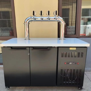 Vente en gros de machine à bière pression portable à 4 robinets en acier inoxydable avec refroidissement par air et par eau pour les pubs - Product Image 6