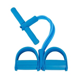 Corda per trazioni elastica multifunzionale a 4 tubi pedale in lattice esercitatore yoga resistenza alle gambe sit Up band - Product Image 3