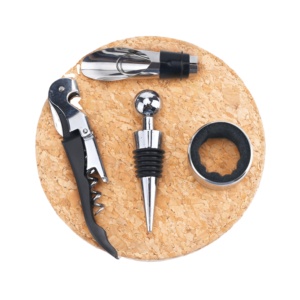 Red Wine Bottle Opener Set Stainless Steel 4-piece Set Wine opener Accompanying gift box Business gifts