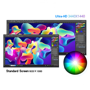Pantalla Curva Gigante de 34 Pulgadas 4K165Hz para Juegos Audiovisuales <span class=keywords><strong>MOBA</strong></span>, Controla la Experiencia Inmersiva General de la Oficina - Product Image 4