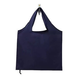Groothandel kleurrijke polyester opvouwbare boodschappentas, herbruikbare lichtgewicht boodschappentas met elastische band voor de detailhandel - Product Image 3