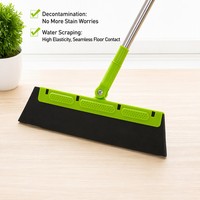 Balai magique auto-essoreur sans enchevêtrement de poils ni poussière volante pour le nettoyage des sols, carreaux et vitres