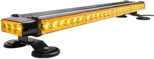 Junsun — barre lumineuse de neige à Double face, 26.5 pouces, jaune, 54 LED, alerte <span class=keywords><strong>automobile</strong></span> d'urgence, lumière stroboscopique sur le route - Product Image 3