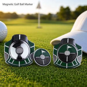 Marcador Magnético para Pelotas de Golf con Marcador Central Extraíble de 25 mm, Diseño de Doble Cara para Regalos de Torneos de Golf - Product Image 1